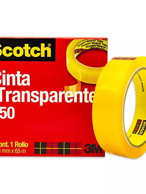 Cinta 550 transparente Scotch 3M 24x65 c