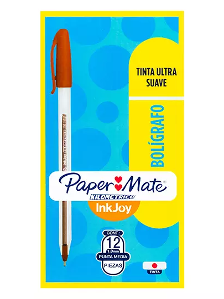 Boligrafo ST kilometrico rojo punto medi 1