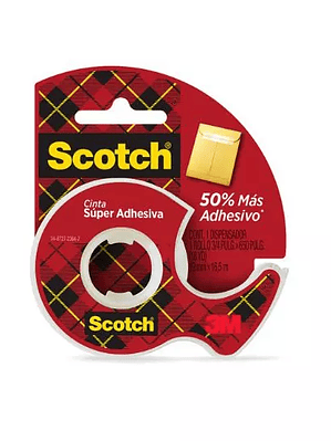 SCOTCH CINTA SUPER ADHESIVA DISPENSER
