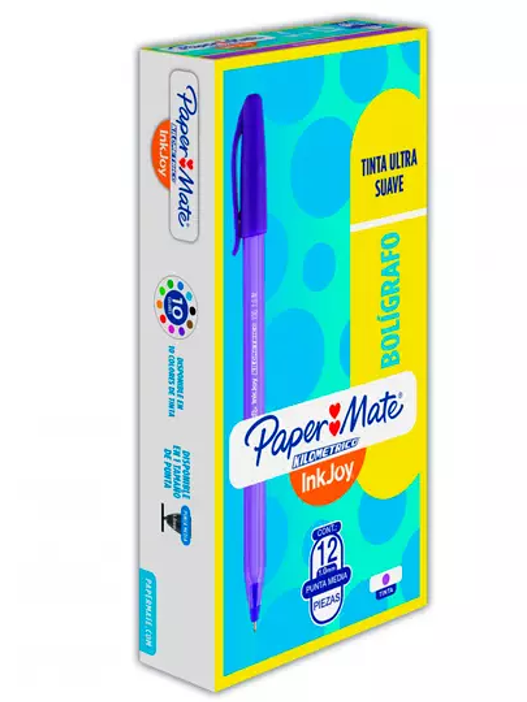 Boligrafo ST kilometrico morado punto me 1