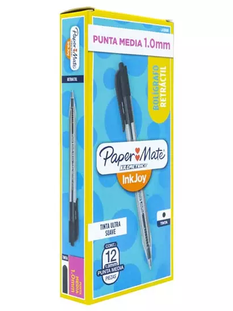 Boligrafo RT kilometrico negro punto med 1