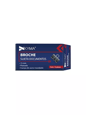 Sujeta documentos kyma binder 15mm c/12