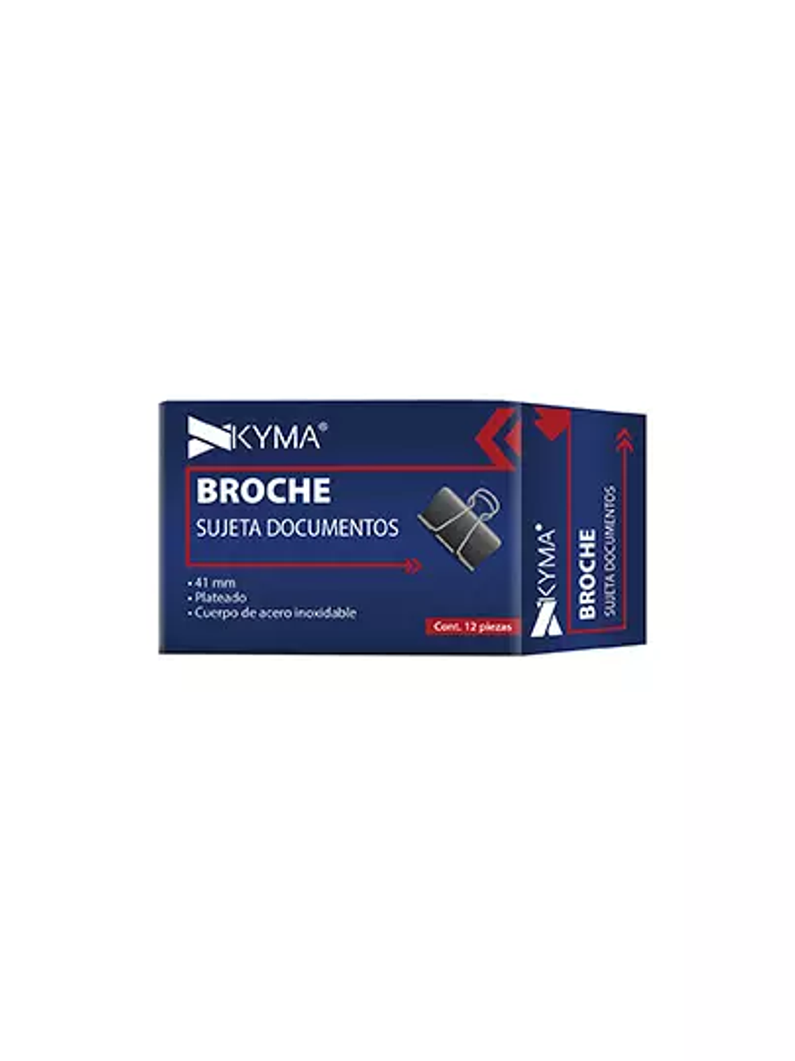 Sujeta documentos kyma binder 41mm c/12 1