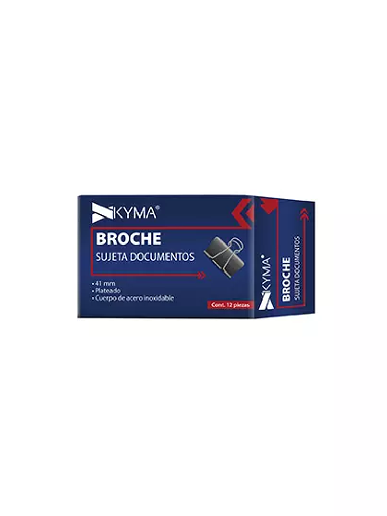 Sujeta documentos kyma binder 41mm c/12 1