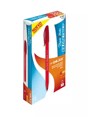 Boligrafo ST kilometrico rojo punto fino