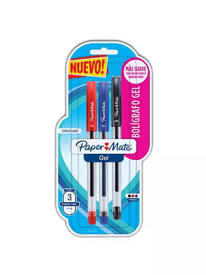 Boligrafo económico gel Paper Mate color