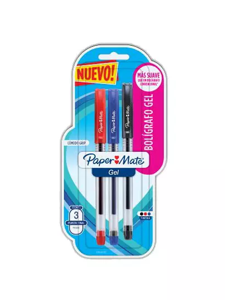 Boligrafo económico gel Paper Mate color 1