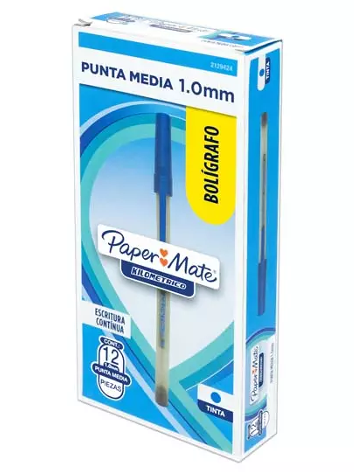 Boligrafo kilometrico economico azul pun 1