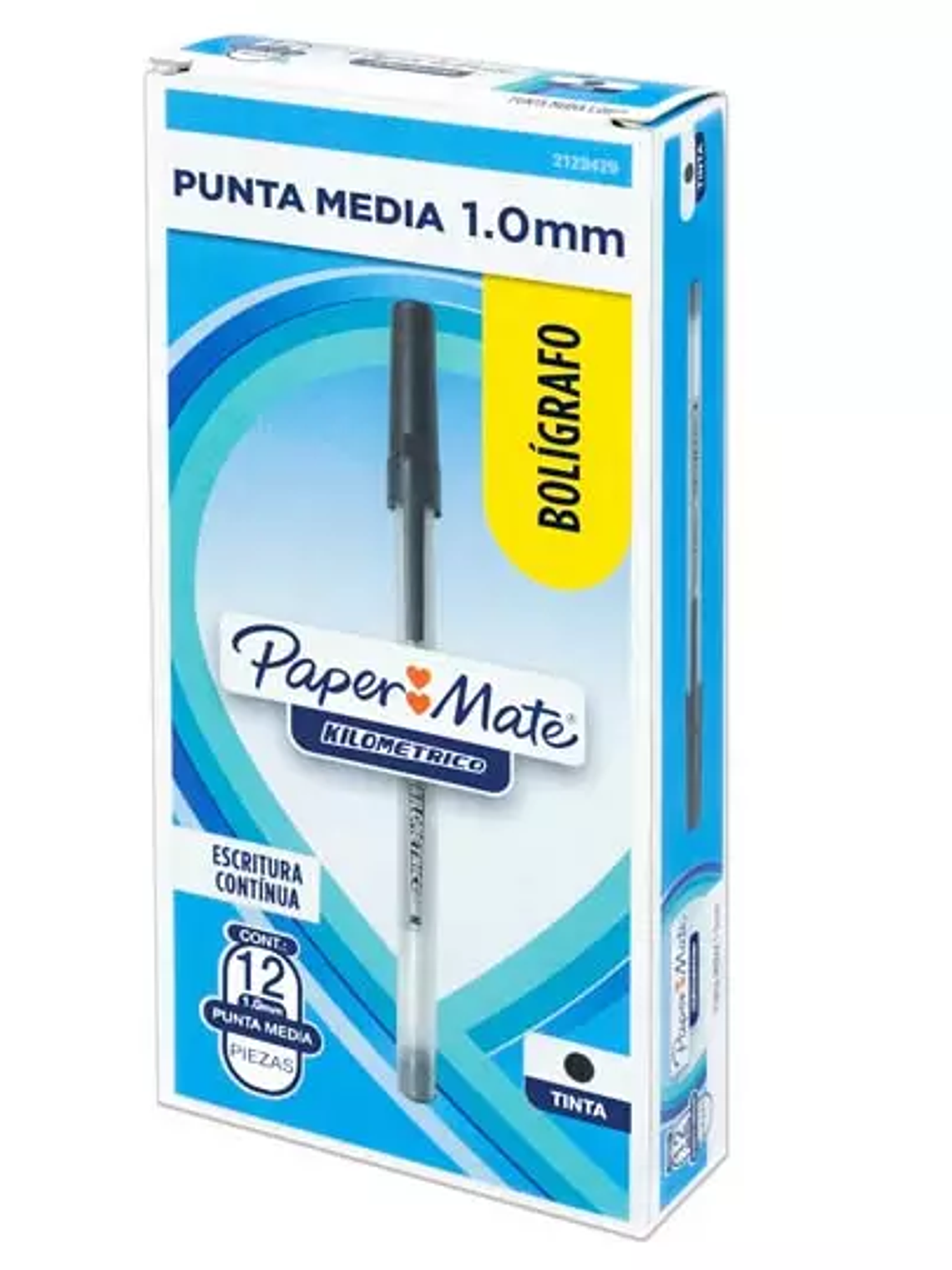 Boligrafo kilometrico economico negro pu 1