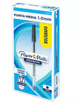 Boligrafo kilometrico economico negro pu