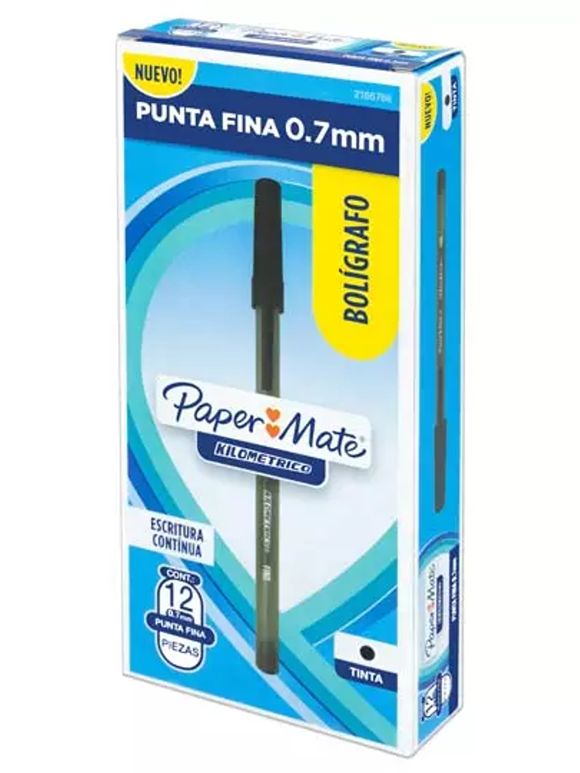 Boligrafo kilometrico economico negro pu 1