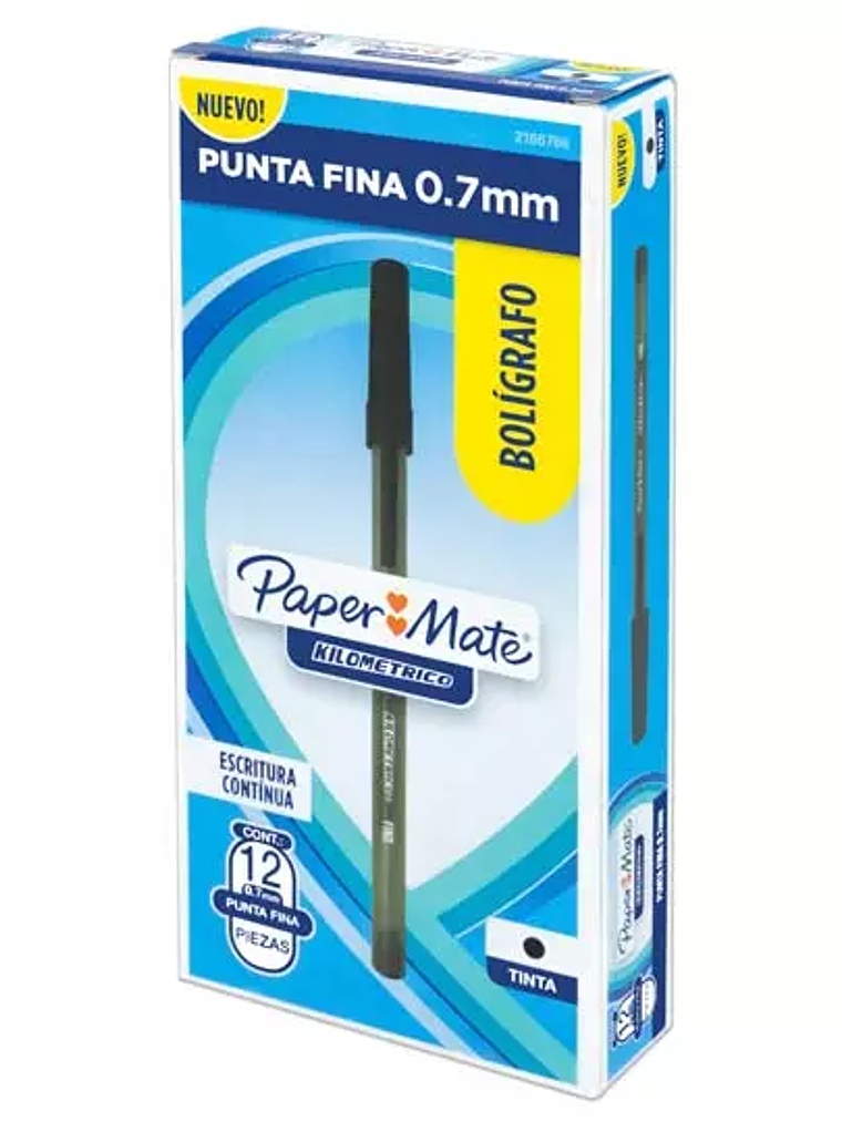 Boligrafo kilometrico economico negro pu 1