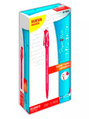 LM-Bolígrafo borrable Paper Mate rojo pu