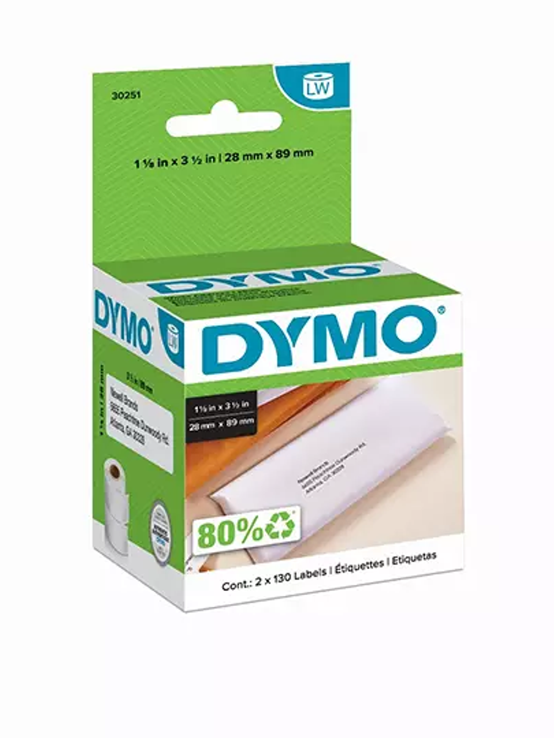 LM-Etiqueta Dymo Label Writer negro sobr 1