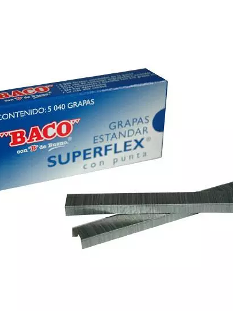 Grapas estándar Baco superflex, 1 caja c 1