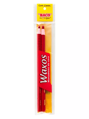 Marcador de cera waxos Baco, suave, rojo