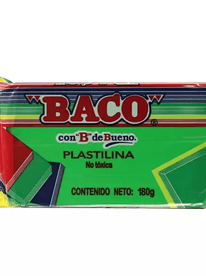 Marqueta de plastilina Baco, color verde