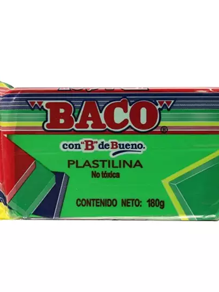 Marqueta de plastilina Baco, color verde 1