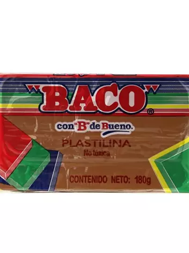 Marqueta de plastilina Baco, color café 1