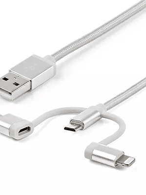 Cable trenzado de 1m usb a usb c micro u