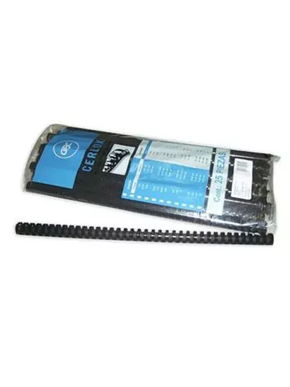 Gusano cerlox GBC plástico negro 1