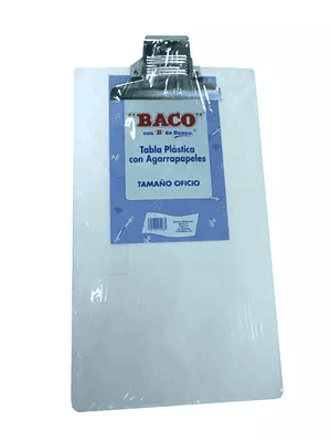 Tabla de plástico transparente oficio Ba