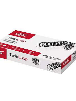 ARILLO METALICO TWIN LOOP COLOR NEGRO DE