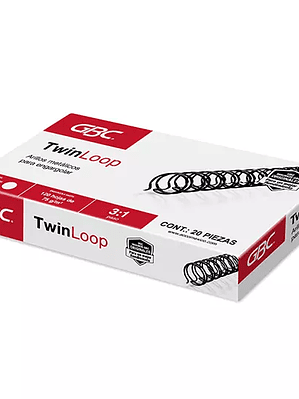 ARILLO METALICO TWIN LOOP COLOR NEGRO DE