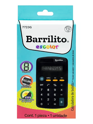 Calculadora básica 8 dígitos Barrilito c