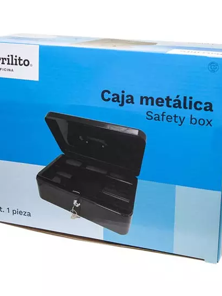 Caja metálica para dinero mediana Barril 1