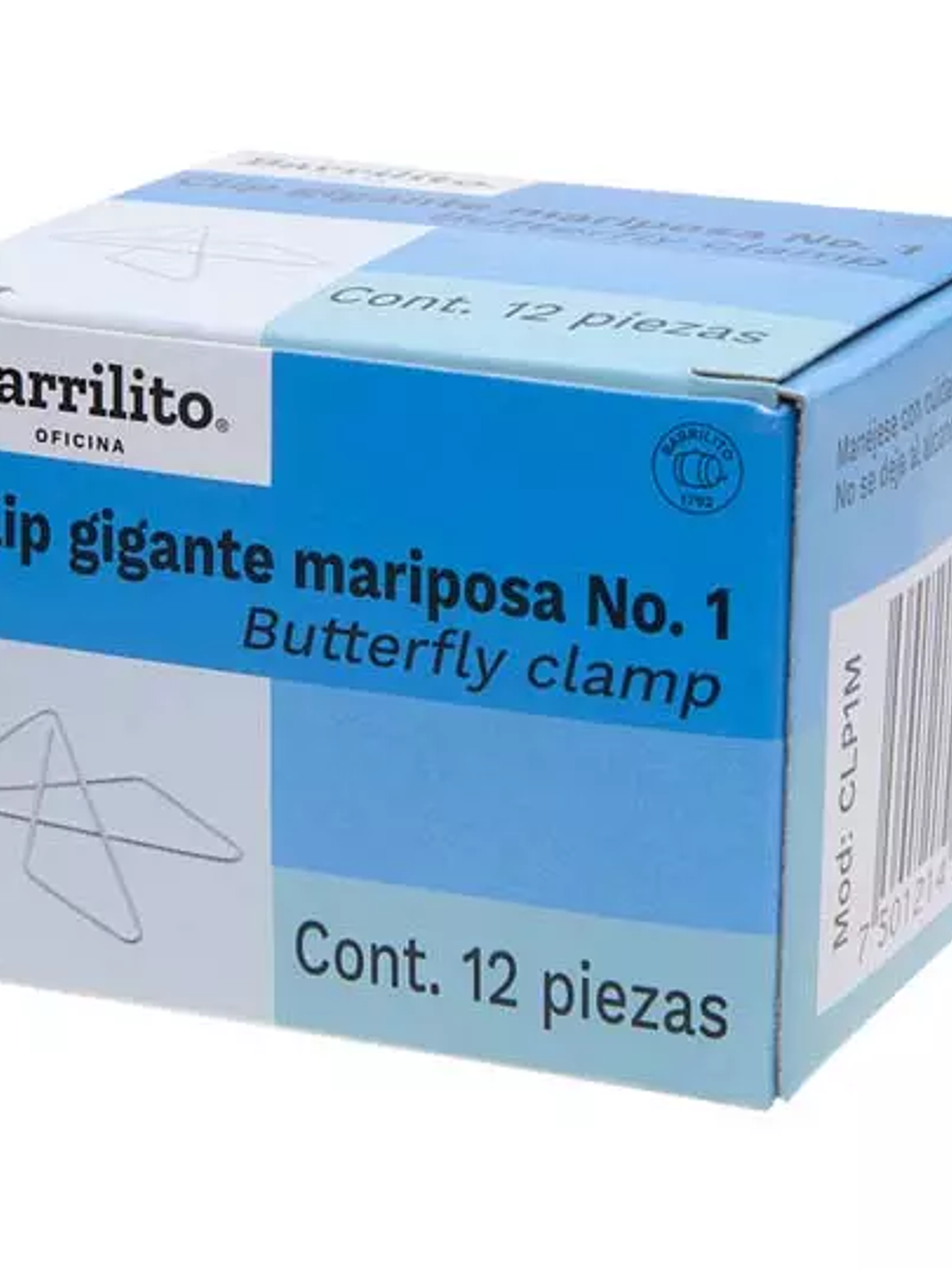 Clip mariposa gigante no. 1 Barrilito ca 1