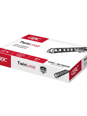 ARILLO METALICO TWIN LOOP COLOR NEGRO DE