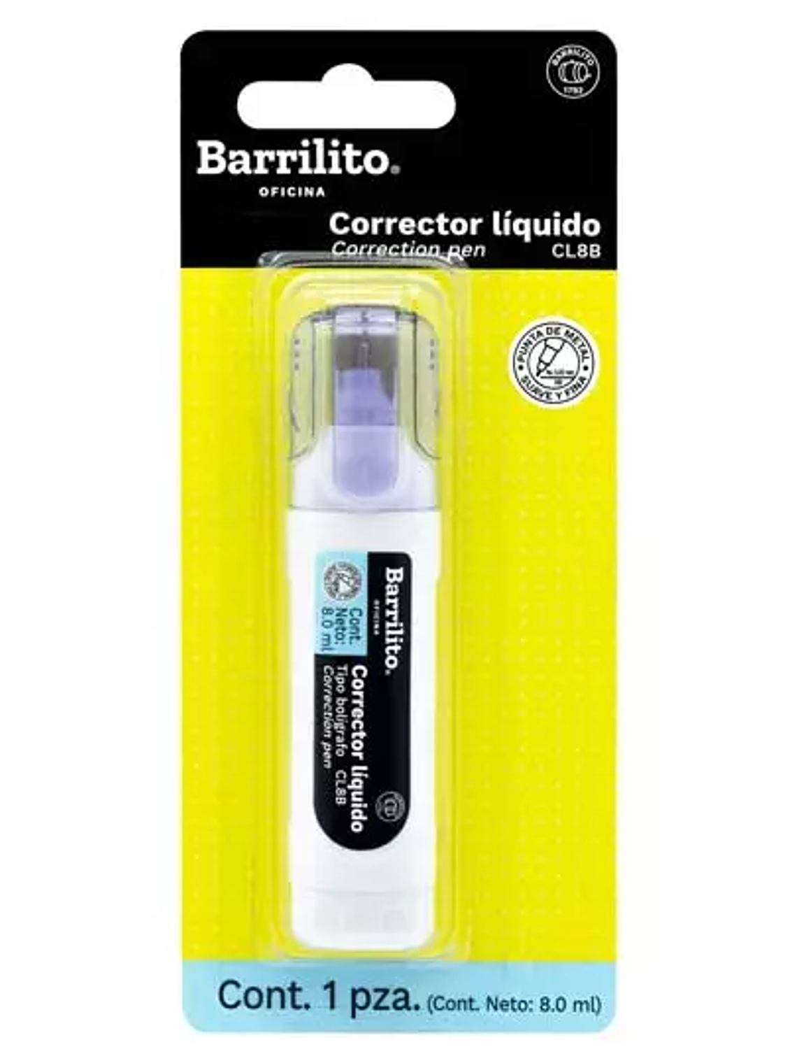 Corrector líquido Barrilito tipo bolígra 1