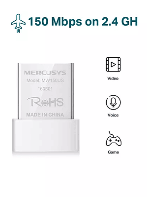 Mercusys Adaptador de Red USB 2.0 MW150U