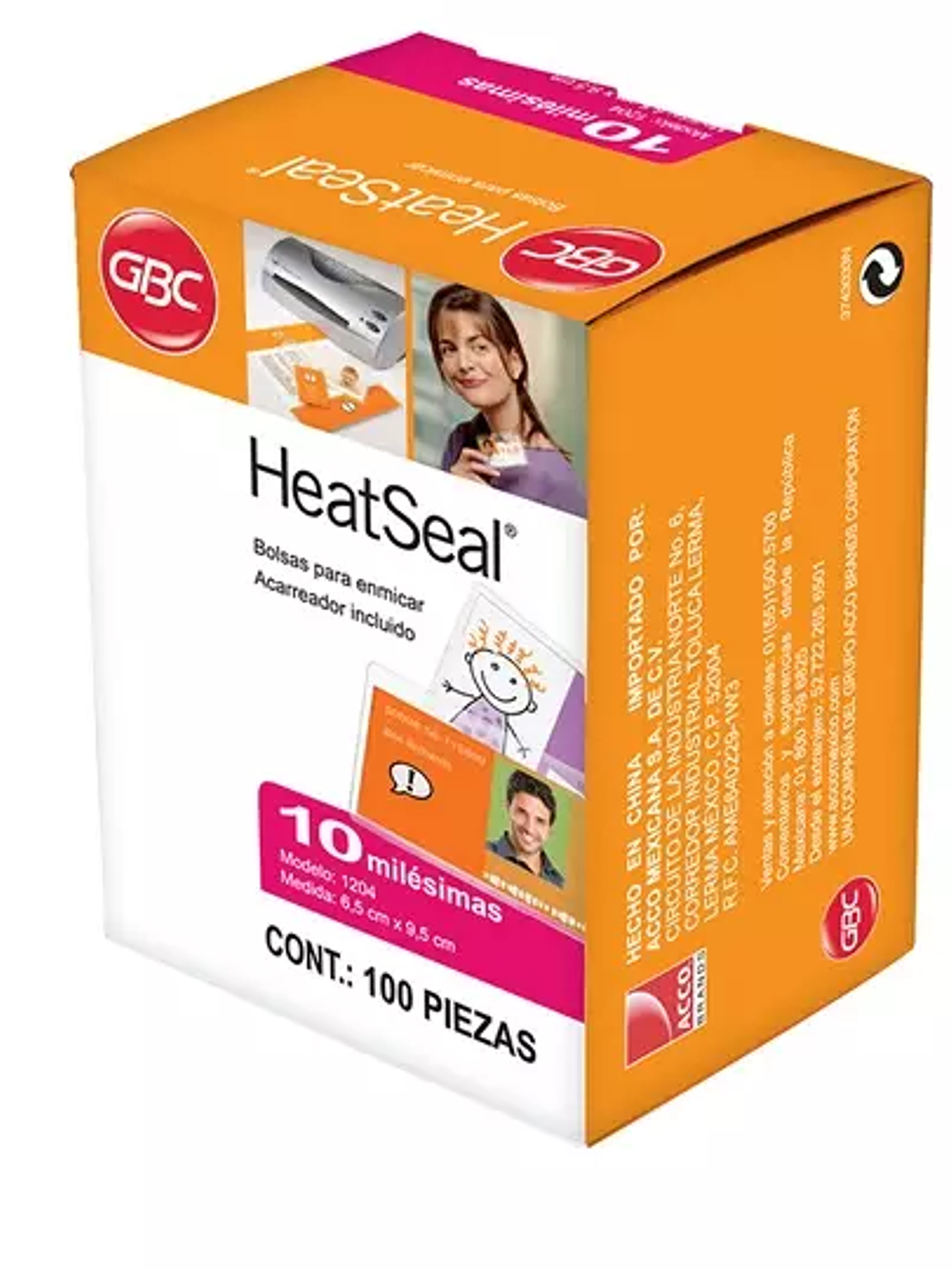 Mica térmica 1204 GBC tamaño 6.5x9.5 cm 1