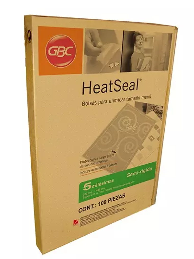 Mica térmica menú GBC tamaño doble carta 1