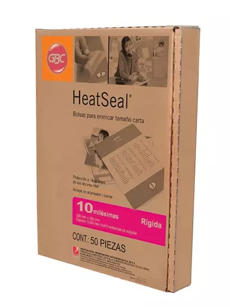 Mica térmica GBC tamaño carta forma rígi 1