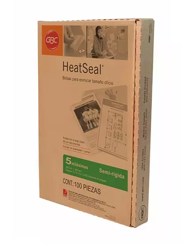 Mica térmica GBC tamaño oficio forma sem 1