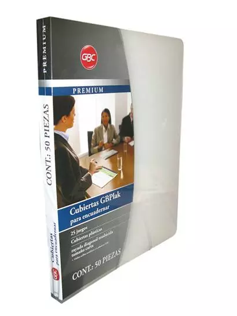 Cubierta plástica tamaño carta GBPlak pr 1