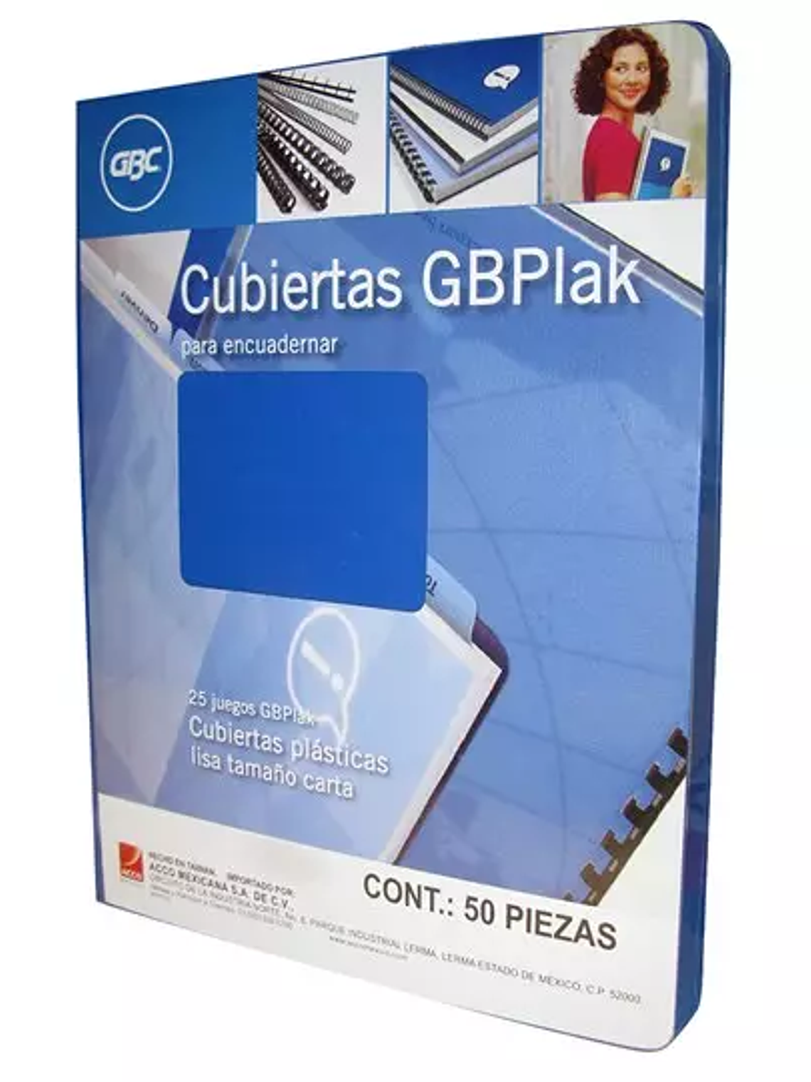 Cubierta plástica tamaño carta GBPlak li 1