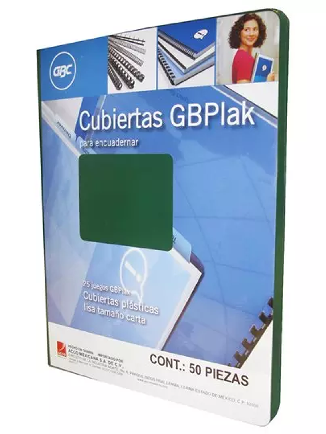 Cubierta plástica tamaño carta GBPlak li 1