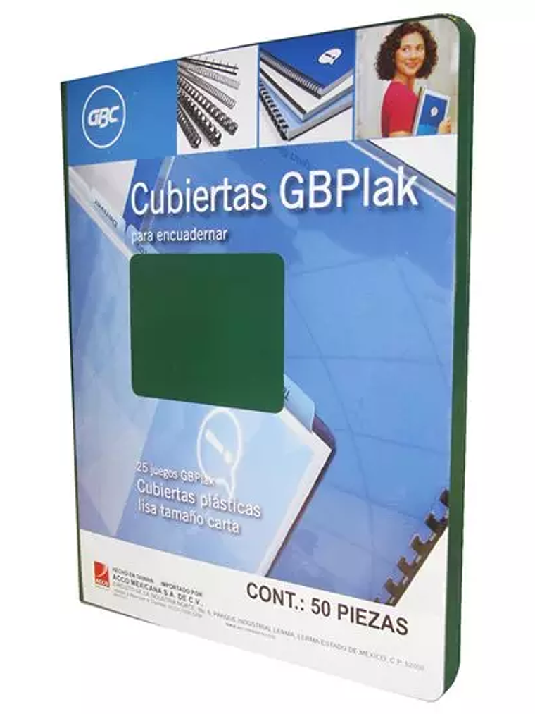 Cubierta plástica tamaño carta GBPlak li 1