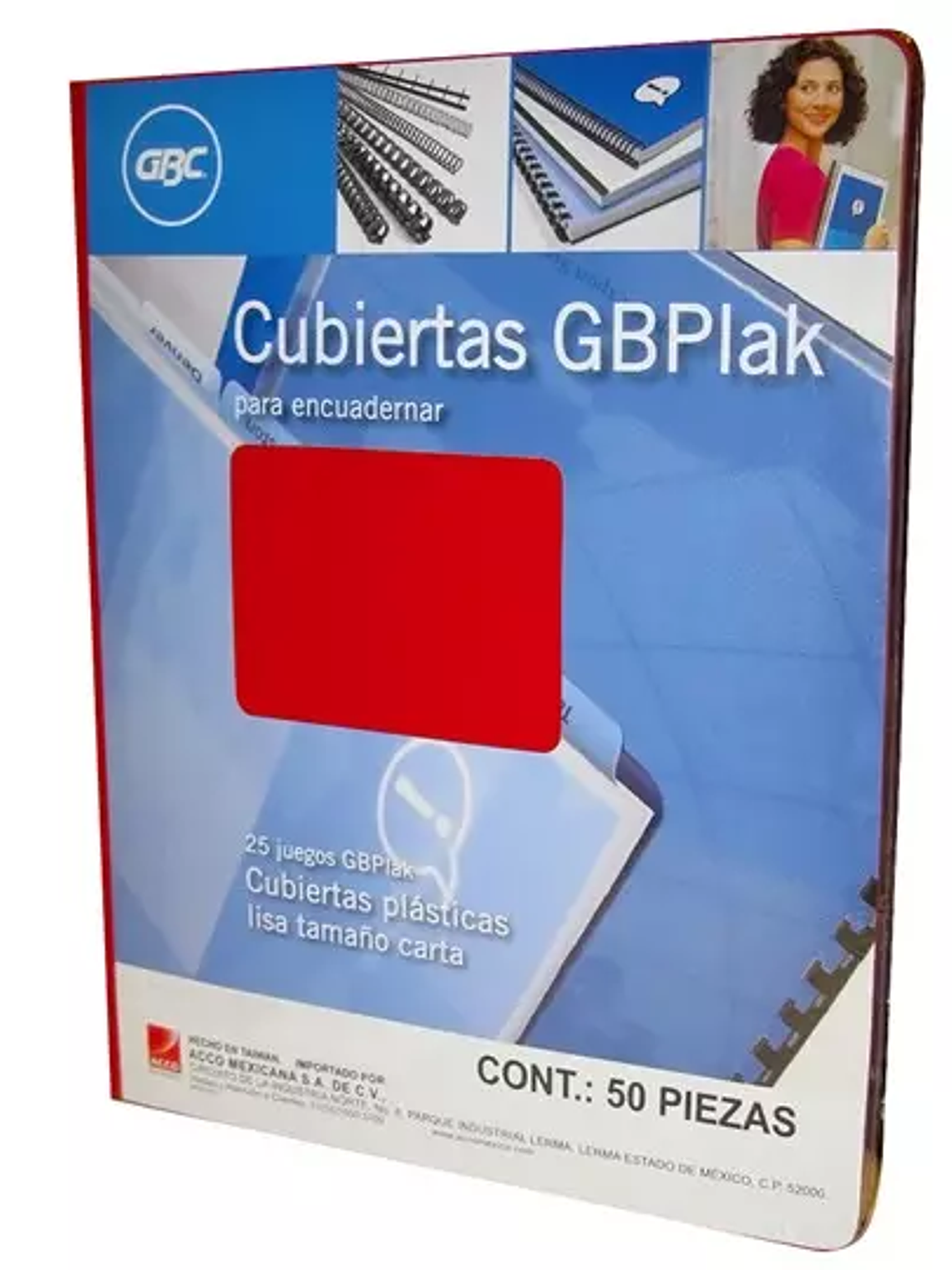 Cubierta plástica tamaño carta GBPlak li 1