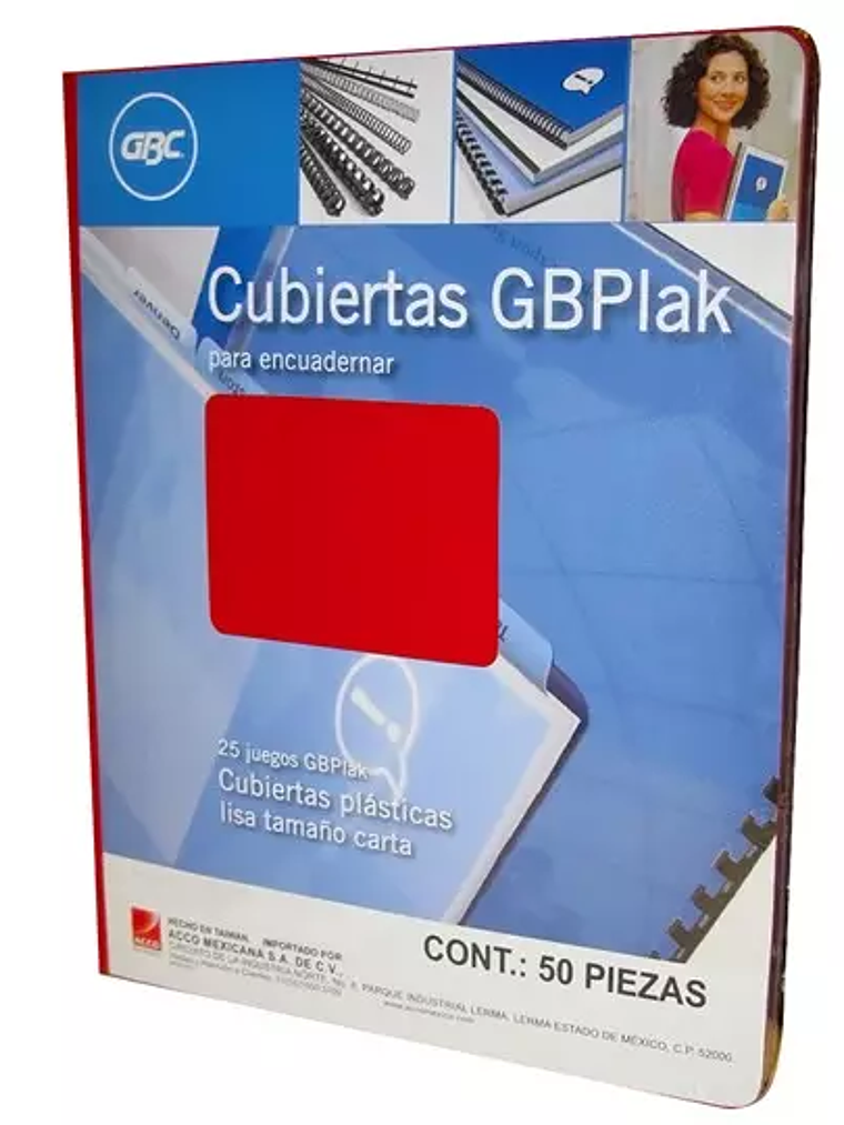 Cubierta plástica tamaño carta GBPlak li 1
