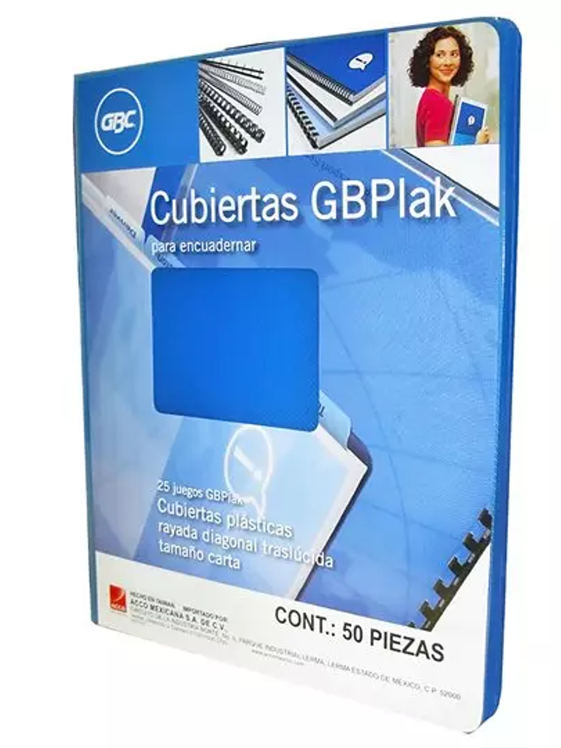 Cubierta plástica tamaño carta GBPlak ra 1