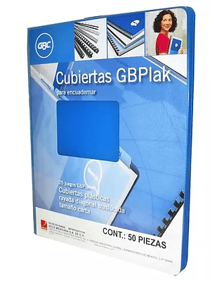 Cubierta plástica tamaño carta GBPlak ra