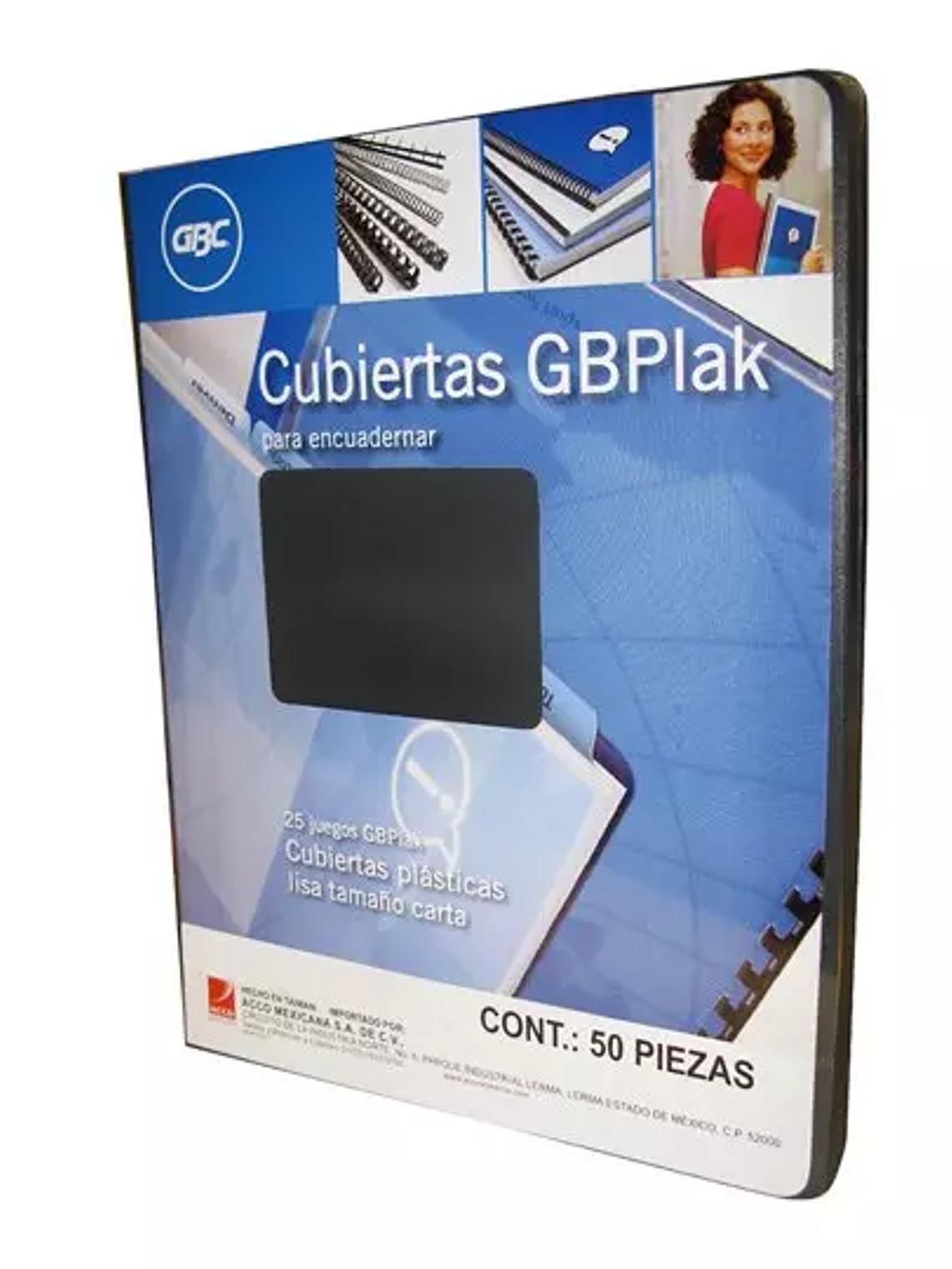 Cubierta plástica tamaño carta GBPlak li 1