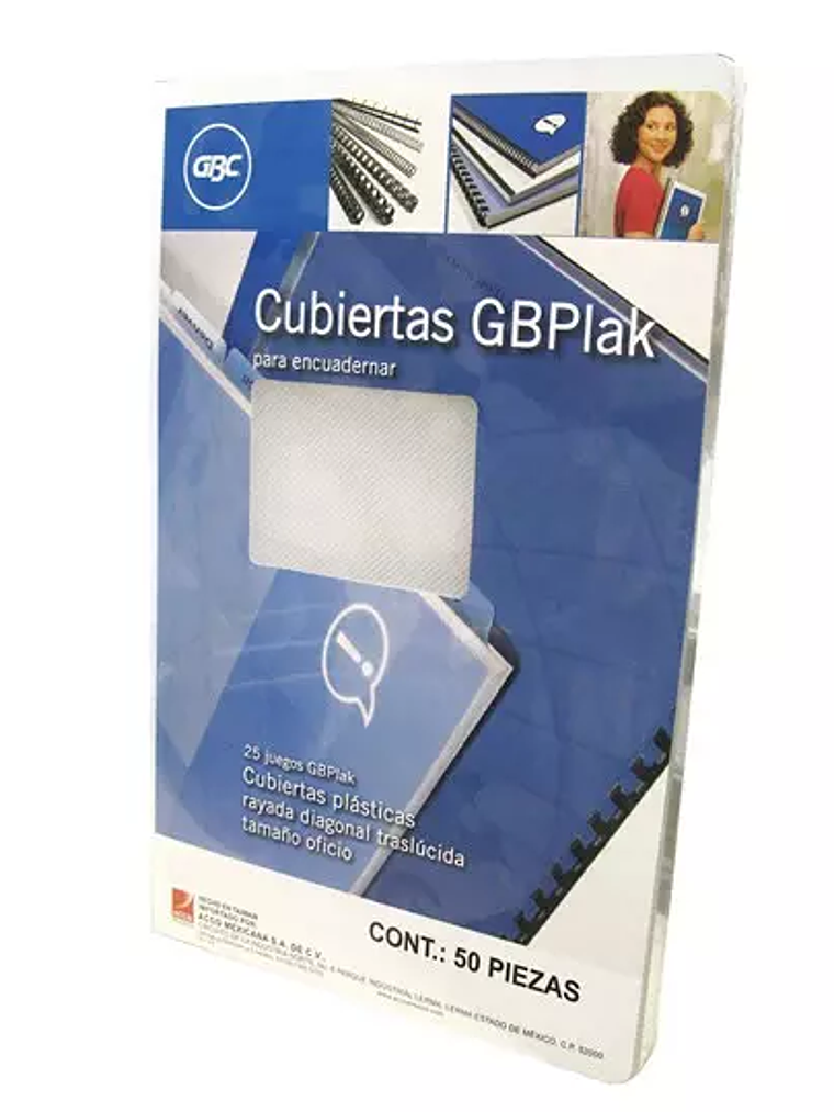 Cubierta plástica oficio GBPlak rayada G 1