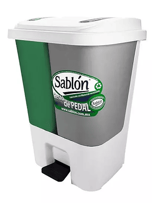 Cesto de pedal Sablon para organico e in