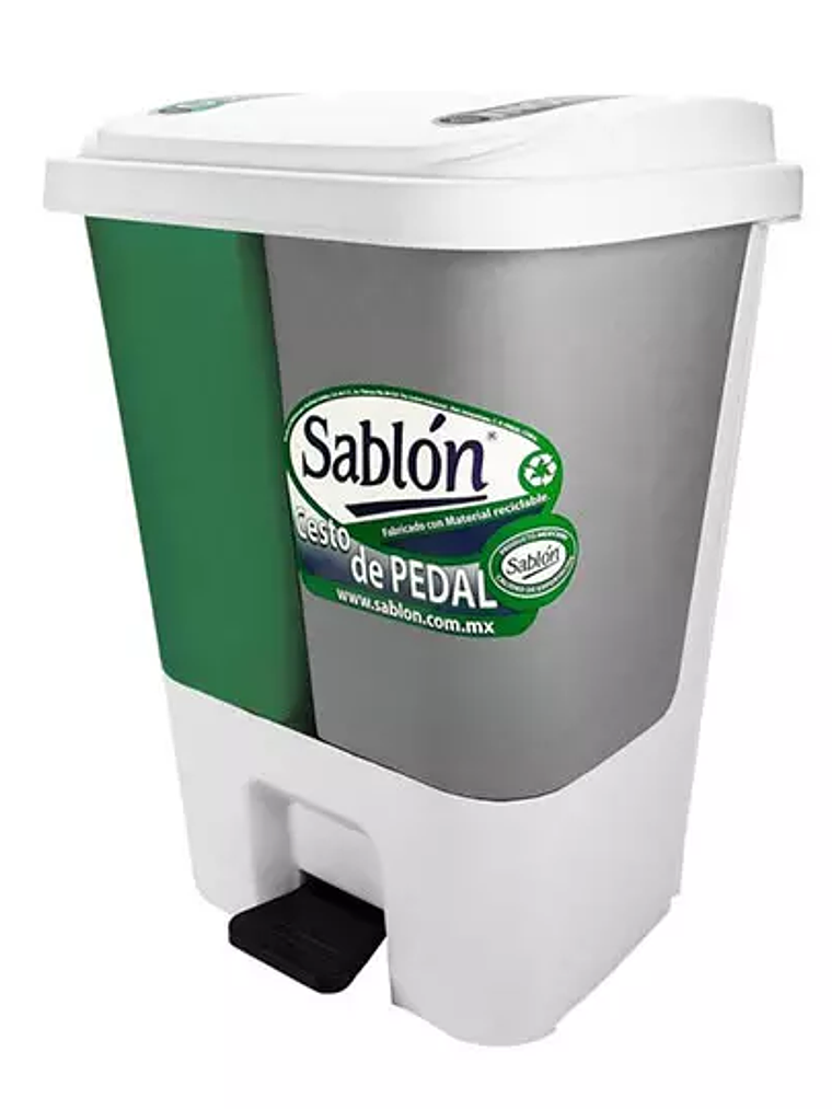 Cesto de pedal Sablon para organico e in 1